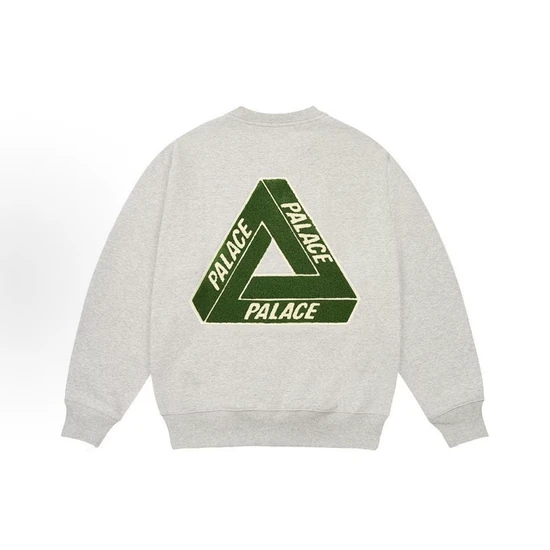 Palace Logo Crew Neck Sweatshirt グレー パレス ロゴ クルーネック スウェットシャツ グレー