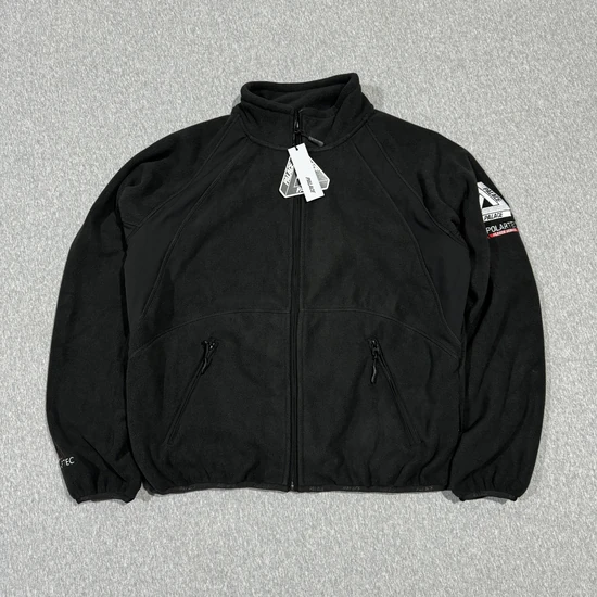 Palace x Polartec Logo Full-Zip Fleece Jacket ブラック パレス ポーラーテック ロゴ フルジップ フリース ジャケット ブラック