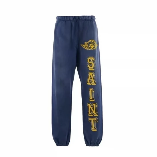 Saint Michael Logo Sweatpants ネイビー セイント マイケル ロゴ スウェットパンツ ネイビー