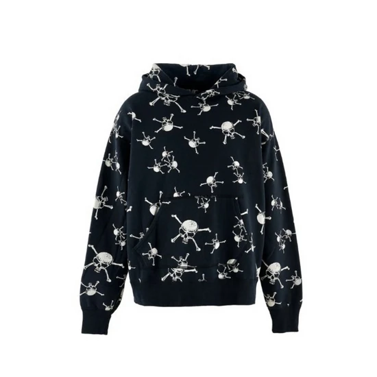 Saint Michael Skulls Hoodie ブラック セイント マイケル スカルズ パーカー ブラック