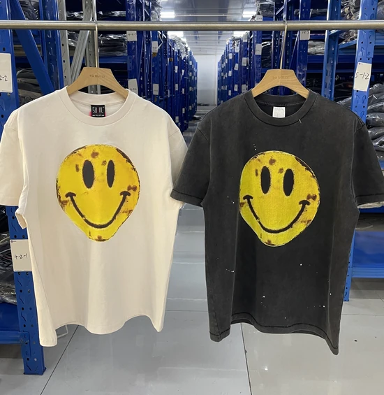 Saint Michael Smiley Face Crew Neck T-Shirt セイント マイケル スマイリー フェイス クルーネック Tシャツ
