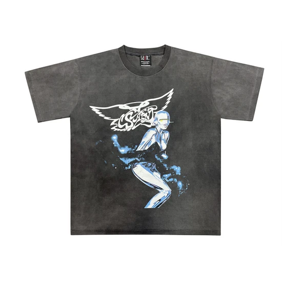 Saint Michael x Sorayama Logo T-Shirt チャコール セイント マイケル ソラヤマ ロゴ Tシャツ チャコール