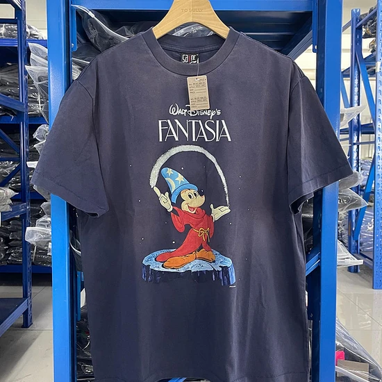 Saint Michael Fantasia Graphic Logo T-Shirt ネイビー セイント マイケル ファンタジア グラフィック ロゴ Tシャツ ネイビー