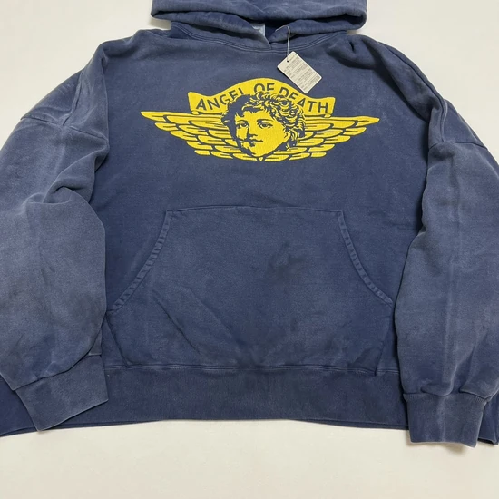 Saint Michael Logo Hoodie ネイビー セイント マイケル ロゴ パーカー ネイビー