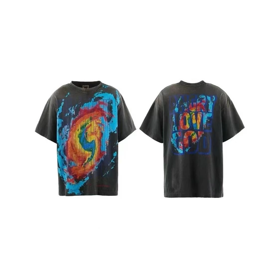 Saint Michael Logo T-Shirt チャコール セイント マイケル ロゴ Tシャツ チャコール