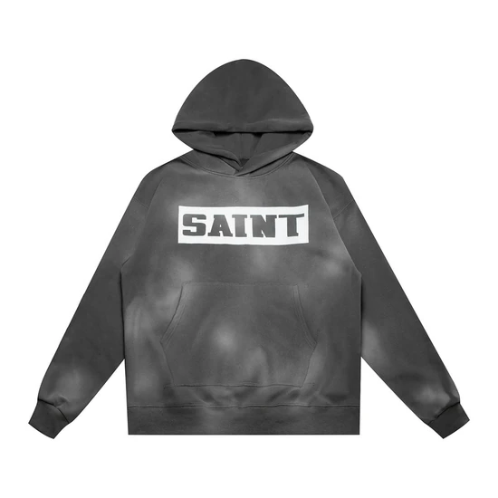 Saint Michael Logo Hoodie チャコール セイント マイケル ロゴ パーカー チャコール