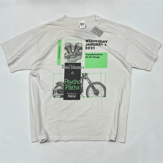 Saint Michael Logo Graphic T-Shirt オフホワイト セント マイケル ロゴ グラフィック Tシャツ オフホワイト