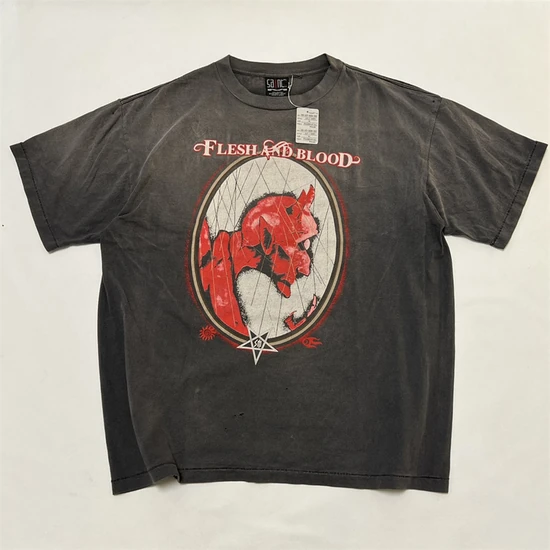 Saint Michael Graphic T-Shirt チャコール セイント マイケル グラフィック Tシャツ チャコール