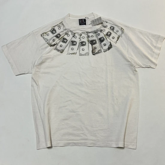 Saint Michael Dollar Bill Graphic T-Shirt オフホワイト セイント マイケル ダラー ビル グラフィック Tシャツ オフホワイト