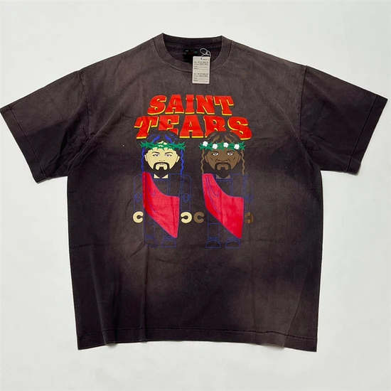 Saint Michael Logo Graphic T-Shirt チャコール セイント マイケル ロゴ グラフィック Tシャツ チャコール