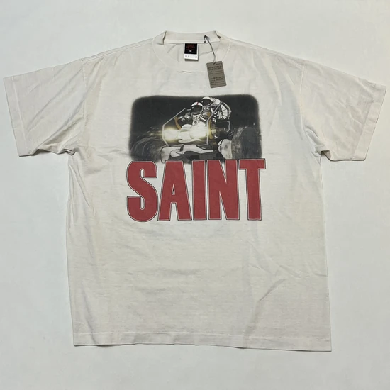 Saint Michael Logo T-Shirt オフホワイト セイント マイケル ロゴ Tシャツ オフホワイト