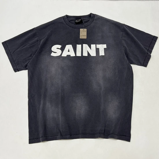 Saint Michael Logo T-Shirt チャコール セント マイケル ロゴ Tシャツ チャコール