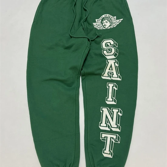 Saint Michael Logo Sweatpants グリーン セント マイケル ロゴ スウェットパンツ グリーン