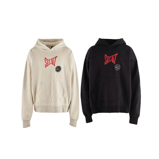 Saint Michael Logo Hoodie セイント マイケル ロゴ パーカー