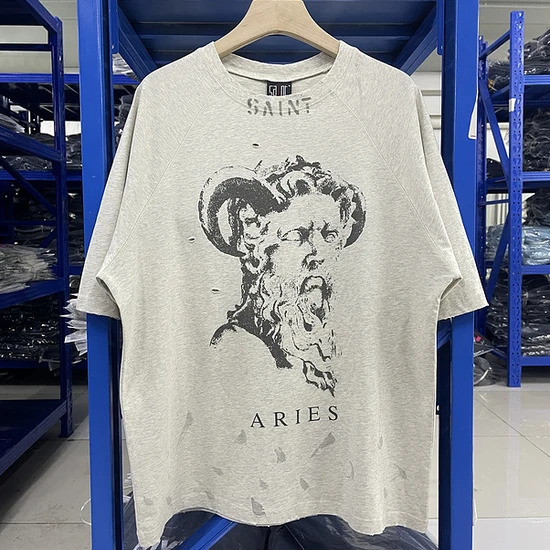 Saint Michael Logo Crew Neck T-Shirt セント マイケル ロゴ クルーネック Tシャツ
