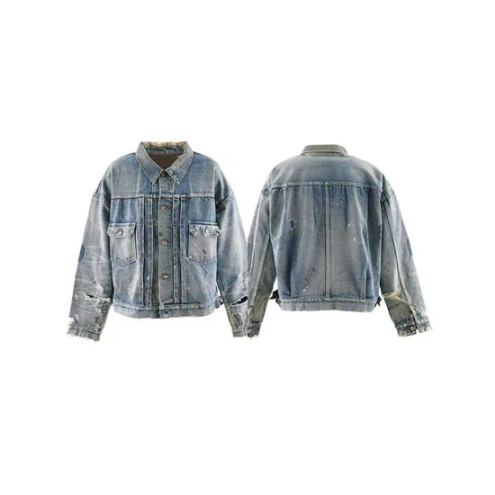 Saint Michael Distressed Trucker Jacket セイント マイケル ディストレスド トラッカー ジャケット