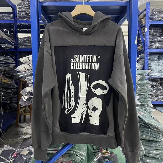 Saint Michael Logo Graphic Hoodie セイント マイケル ロゴ グラフィック パーカー