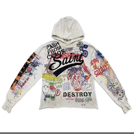 Saint Michael Logo Hoodie セイント マイケル ロゴ パーカー