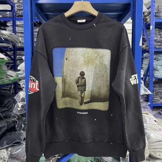 Saint Michael Logo Star Wars Graphic Crew Neck Sweatshirt セイント マイケル ロゴ スター ウォーズ グラフィック クルーネック スウェットシャツ