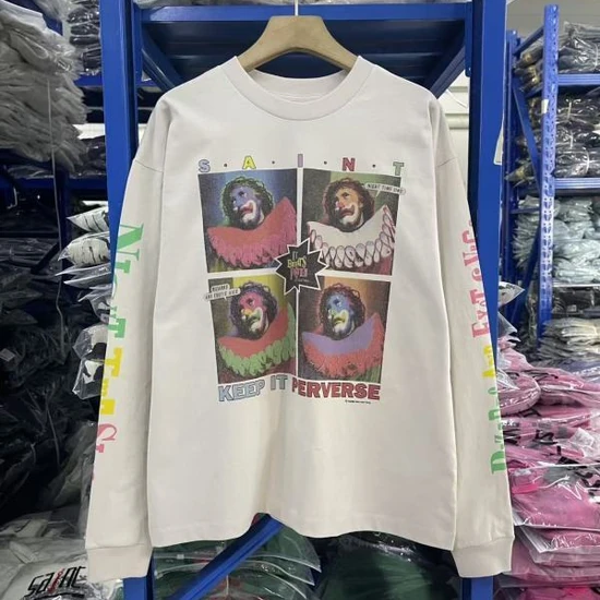 Saint Michael Graphic Logo Long Sleeve T-Shirt セイント マイケル グラフィック ロゴ ロング スリーブ Tシャツ