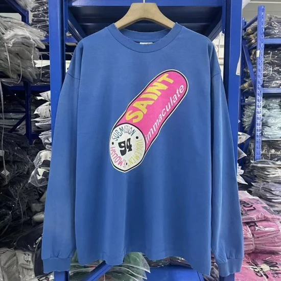 Saint Michael Logo Long Sleeve T-Shirt セイント マイケル ロゴ ロング スリーブ Tシャツ