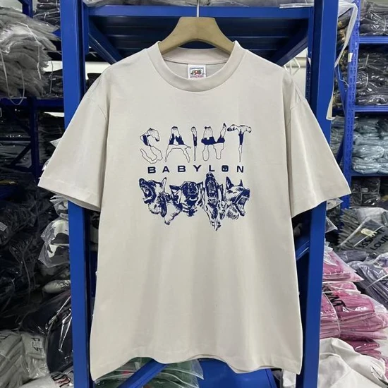 Saint Michael Logo Crew Neck T-Shirt セント マイケル ロゴ クルーネック Tシャツ