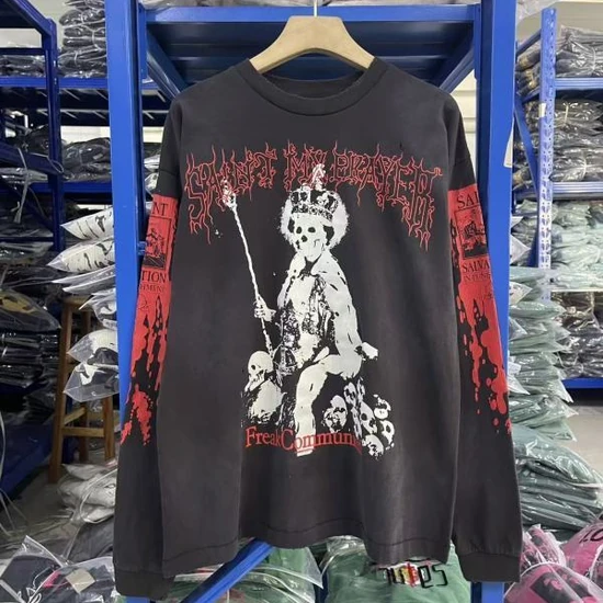 Saint Michael Logo Graphic Long Sleeve T-Shirt セイント マイケル ロゴ グラフィック ロングスリーブ Tシャツ