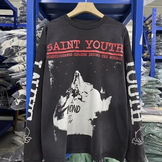 Saint Michael Logo Graphic Long Sleeve T-Shirt セイント マイケル ロゴ グラフィック ロングスリーブ Tシャツ