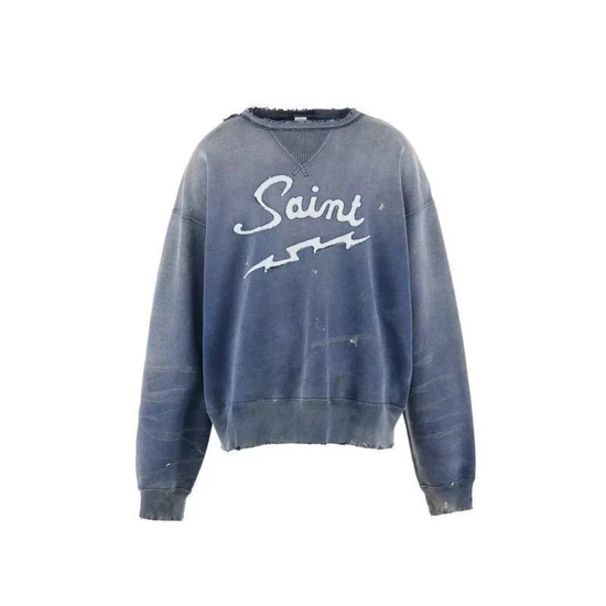 Saint Michael Logo Crew Neck Sweatshirt セイント マイケル ロゴ クルーネック スウェットシャツ