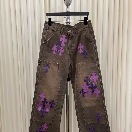 Chrome Hearts Logo Wide-Leg Cargo Jeans クロムハーツ ロゴ ワイド レッグ カーゴ ジーンズ