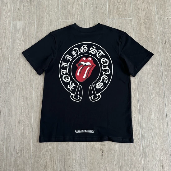 Chrome Hearts x The Rolling Stones Logo Crew Neck T-Shirt クロムハーツ ザ ローリング ストーンズ ロゴ クルーネック Tシャツ