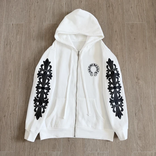 Chrome Hearts Logo Floral Zip-Up Hoodie クロムハーツ ロゴ フローラル ジップアップ パーカー