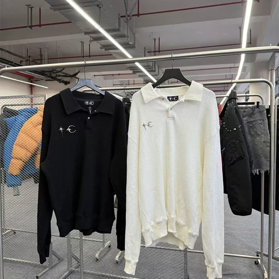 Thug Club Logo Polo Collar Sweatshirt サグ クラブ ロゴ ポロカラー スウェットシャツ