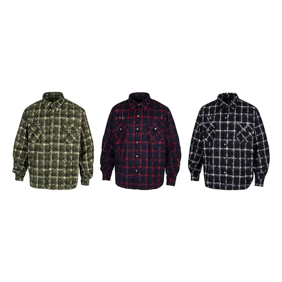 Thug Club Check Logo Flannel Shirt サグ クラブ チェック ロゴ フランネル シャツ