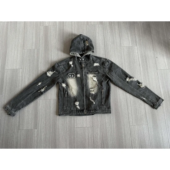 Thug Club Distressed Zip-Up Hoodie サグ クラブ ディストレスド ジップアップ パーカー