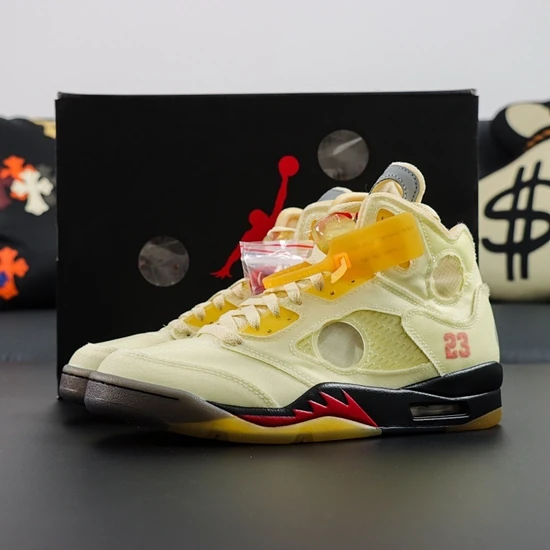 Off-White × Nike Air Jordan 5 Sail DH8565-100 オフホワイト × ナイキ エアジョーダン5 セイル