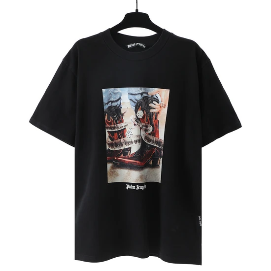 Palm Angels Logo Graphic Crew Neck T-Shirt パーム エンジェルス ロゴ グラフィック クルーネック Tシャツ
