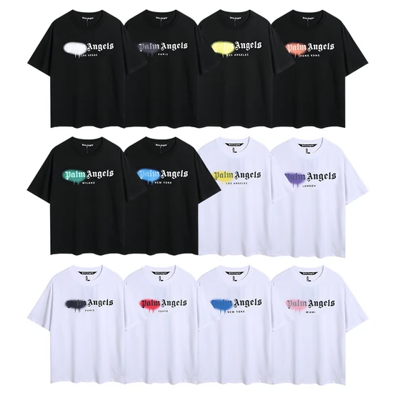Palm Angels Logo Crew Neck T-Shirt パーム エンジェルス ロゴ クルーネック Tシャツ