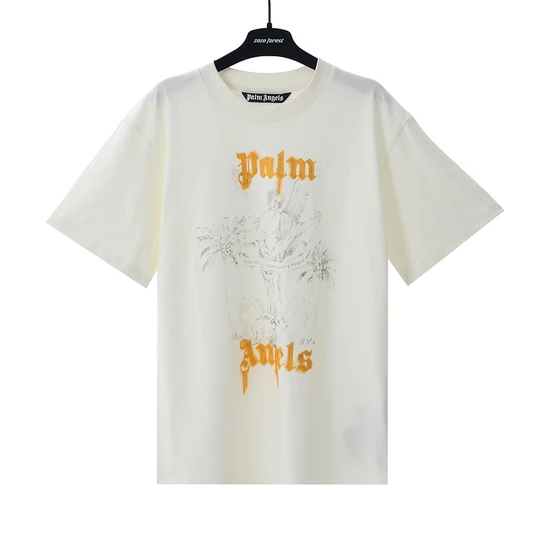 Palm Angels Logo Graphic Crew Neck T-Shirt パーム エンジェルス ロゴ グラフィック クルーネック Tシャツ