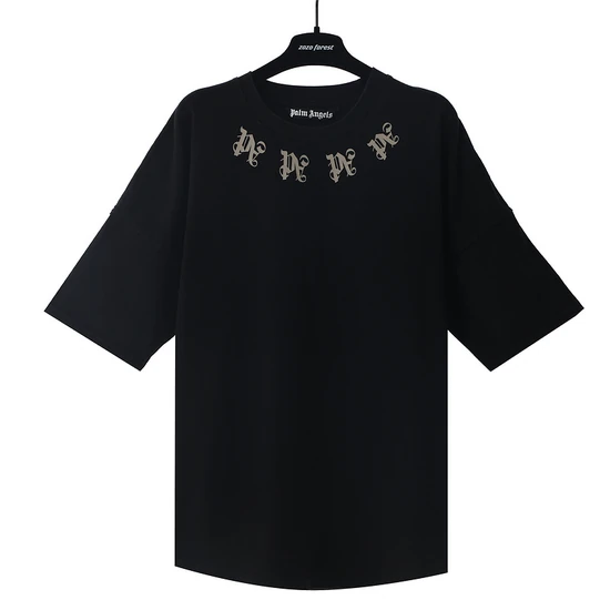 Palm Angels Logo Oversized Crew Neck T-Shirt パーム エンジェルス ロゴ オーバーサイズド クルーネック Tシャツ