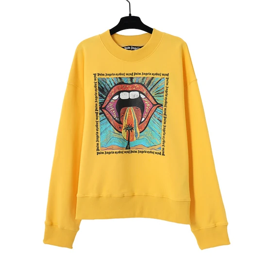 Palm Angels Logo Graphic Crew Neck Sweatshirt パーム エンジェルス ロゴ グラフィック クルーネック スウェットシャツ