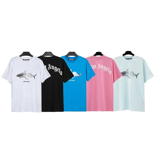 Palm Angels Logo Shark Crew Neck T-Shirt パーム エンジェルス ロゴ シャーク クルーネック Tシャツ