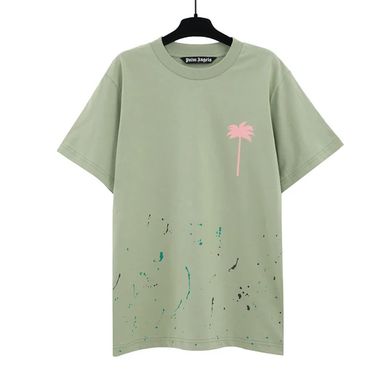 Palm Angels Logo Paint Splatter T-Shirt パーム エンジェルス ロゴ ペイント スプラッター Tシャツ