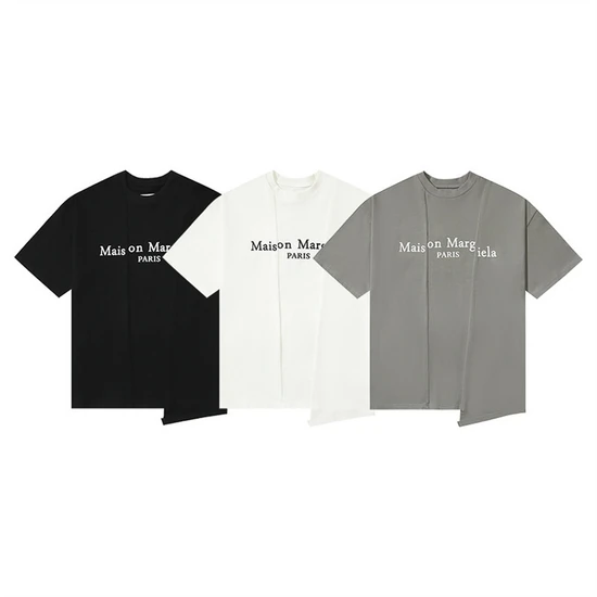 Maison Margiela Logo Asymmetrical Hem T-Shirt メゾン マルジェラ ロゴ アシメトリカル ヘム Tシャツ