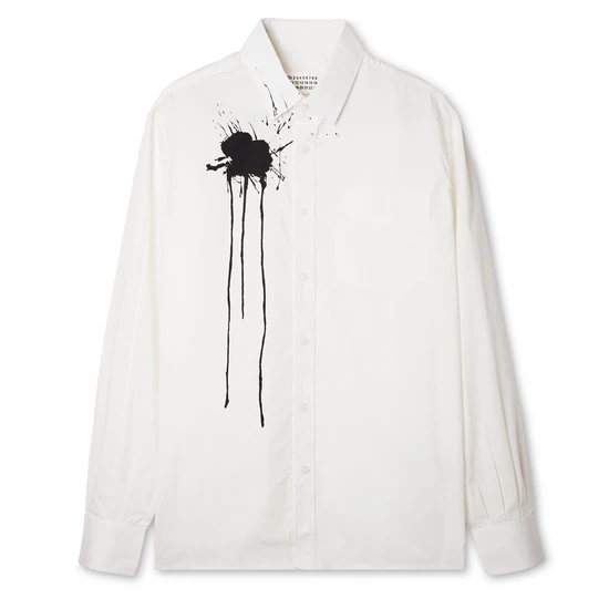 Maison Margiela Ink Splash Long Sleeve Shirt メゾン マルジェラ インク スプラッシュ ロングスリーブ シャツ