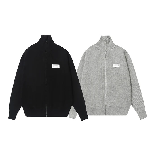 Maison Margiela Logo Turtleneck Zip-Up Sweater メゾン マルジェラ ロゴ タートルネック ジップアップ セーター