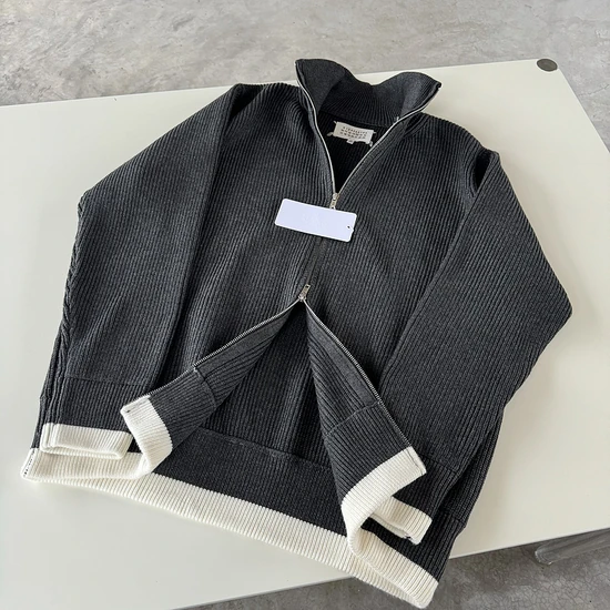 Maison Margiela Logo Half-Zip Sweater メゾン マルジェラ ロゴ ハーフジップ セーター
