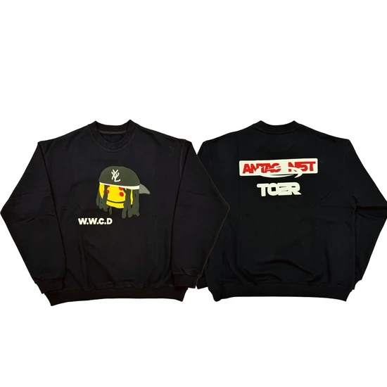 Playboi Carti Logo Crew Neck Sweatshirt プレイボーイ カルティ ロゴ クルーネック スウェットシャツ