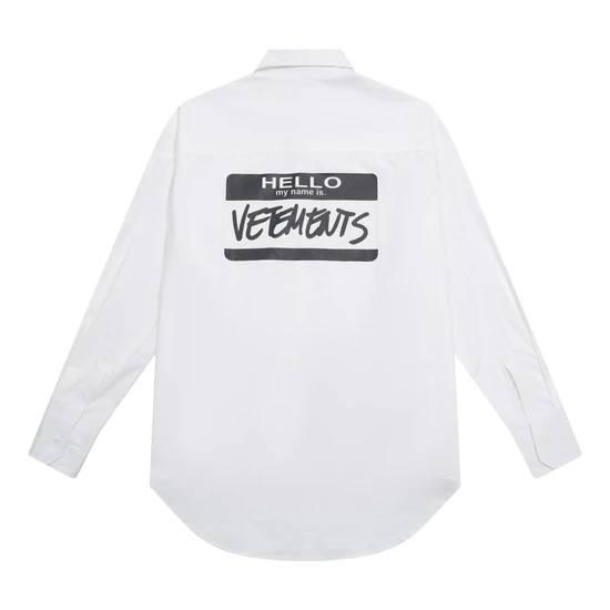 Vetements Logo Long Sleeve Shirt ヴェトモン ロゴ ロングスリーブ シャツ