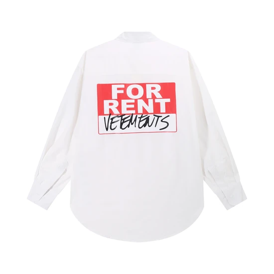 Vetements Logo Long Sleeve Shirt ヴェットモン ロゴ ロングスリーブ シャツ
